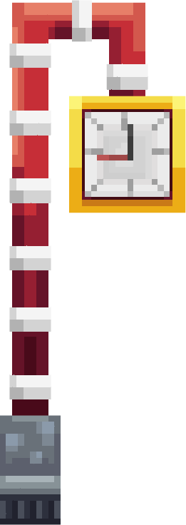 Candy Cane Clock