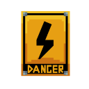 Warning Electric Sign