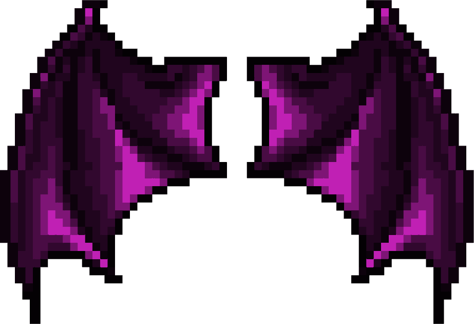 Purple Bat Wings