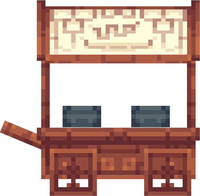 Lunar Cart with Food